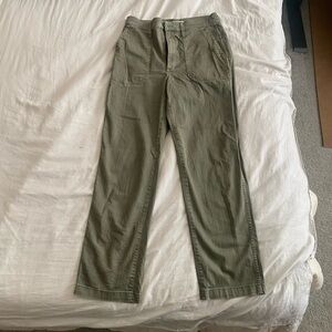 Madewell Women's Olive Straight Leg Pants